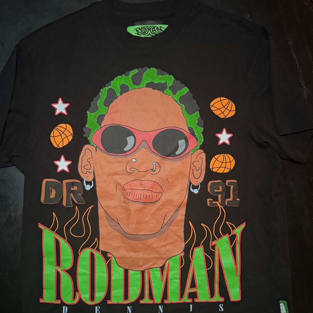 Bershka Dennis Rodman graphic t shirt size Medium.